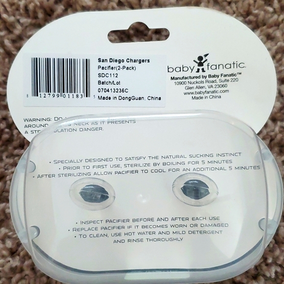 Chargers Pacifiers - Picture 2 of 4